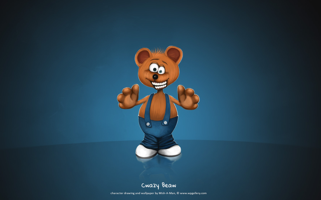 Cwazy Beaw for 1024 x 640 widescreen resolution