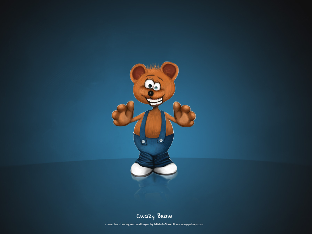 Cwazy Beaw for 1024 x 768 resolution