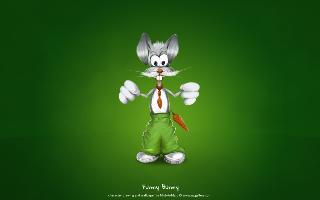 Funny Bunny for 1024 x 640 widescreen resolution