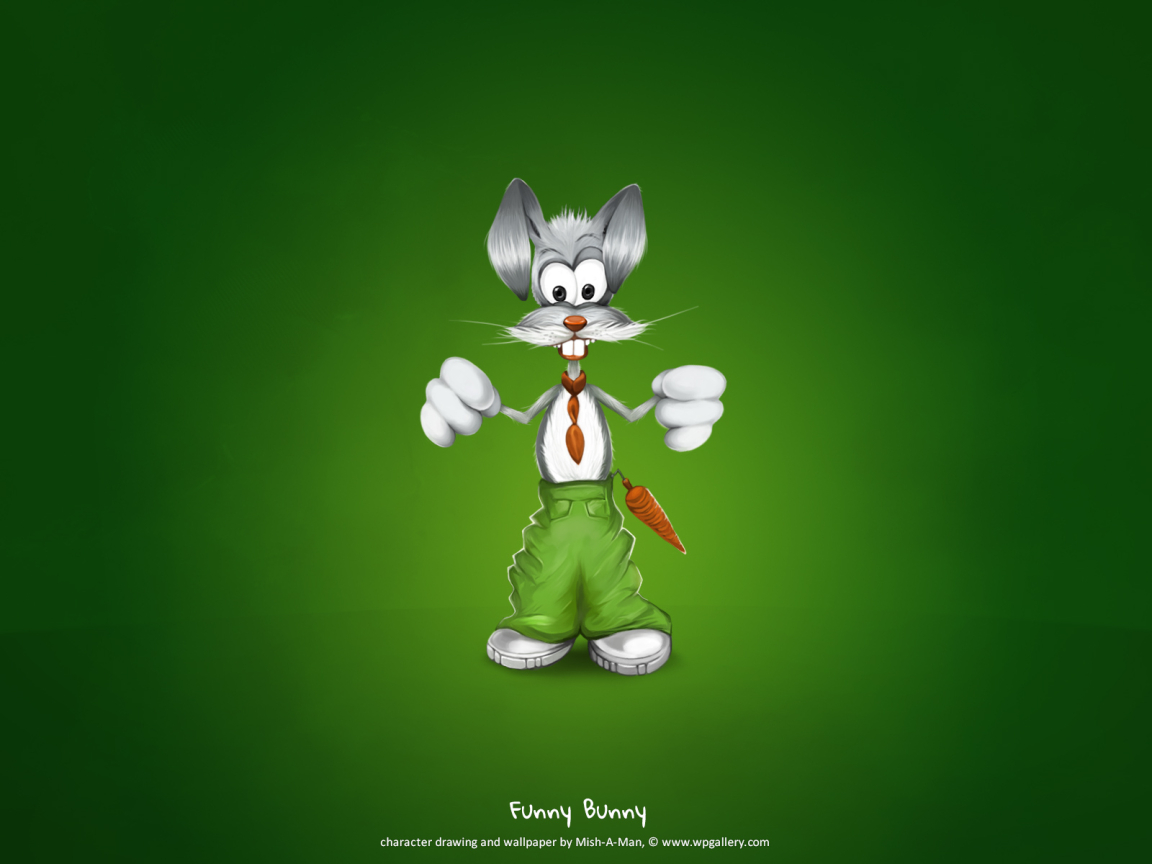Funny Bunny for 1152 x 864 resolution