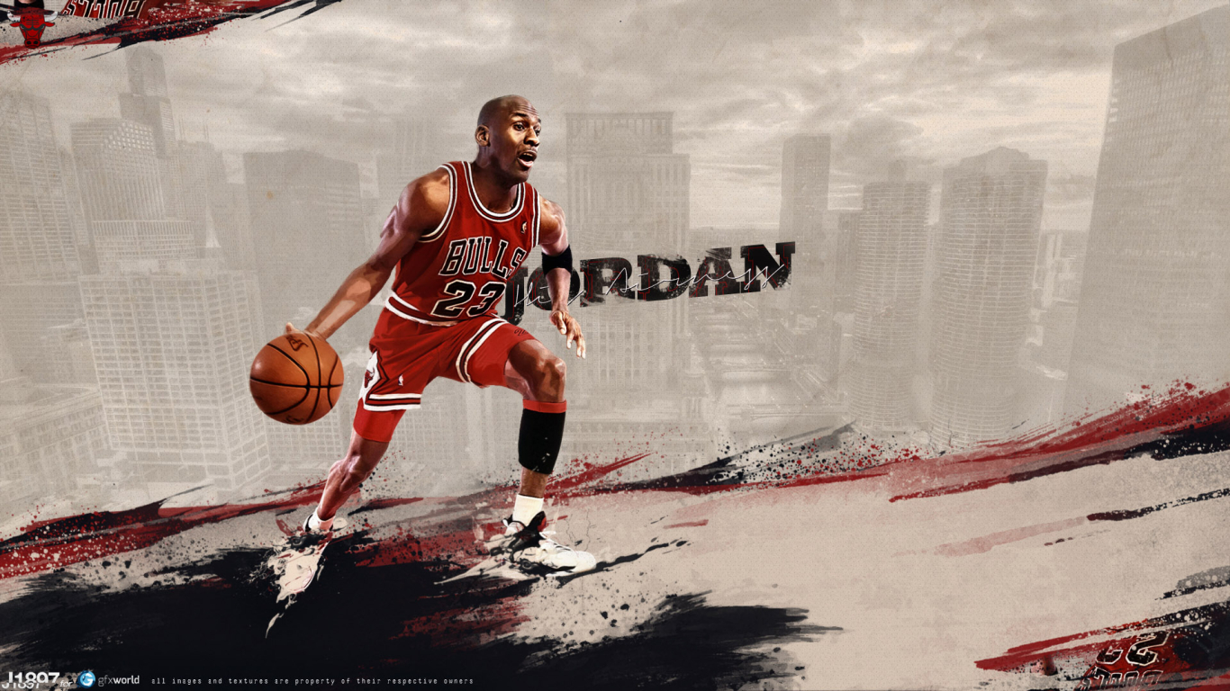 Michael Jordan for 1366 x 768 HDTV resolution