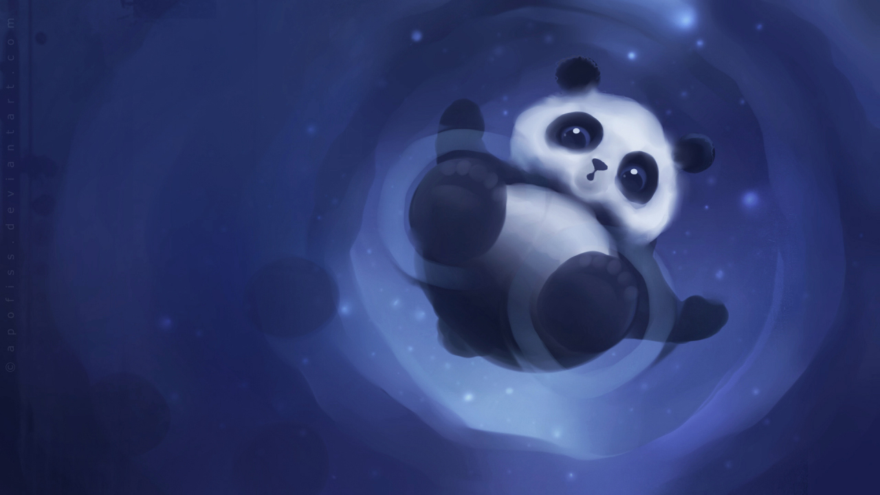 Panda Paper for 1280 x 720 HDTV 720p resolution