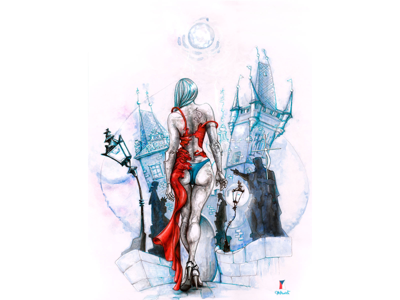 Red dress for 800x600m resolution