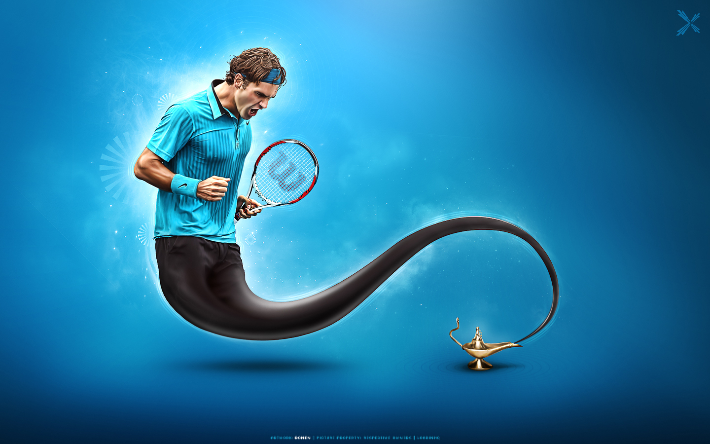 Roger Federer by  Rokas Mežetis