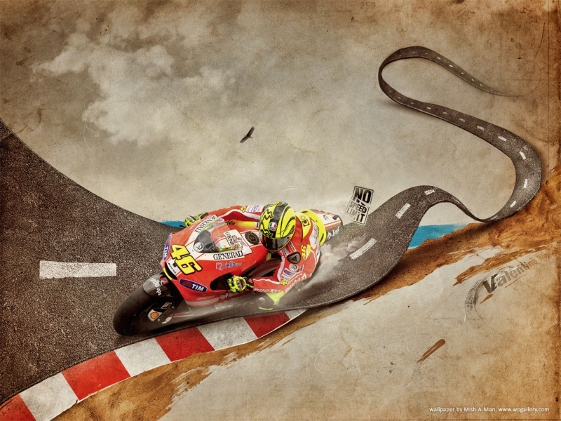 Valentino Rossi for 800x600m resolution