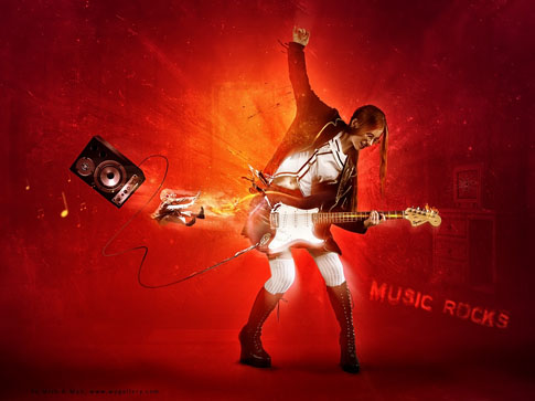 Music Rocks by Mish-A-Man