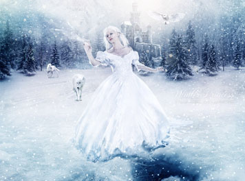 Winter Princess Wallpaper