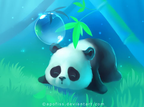 Bamboo Panda paper by Apofiss